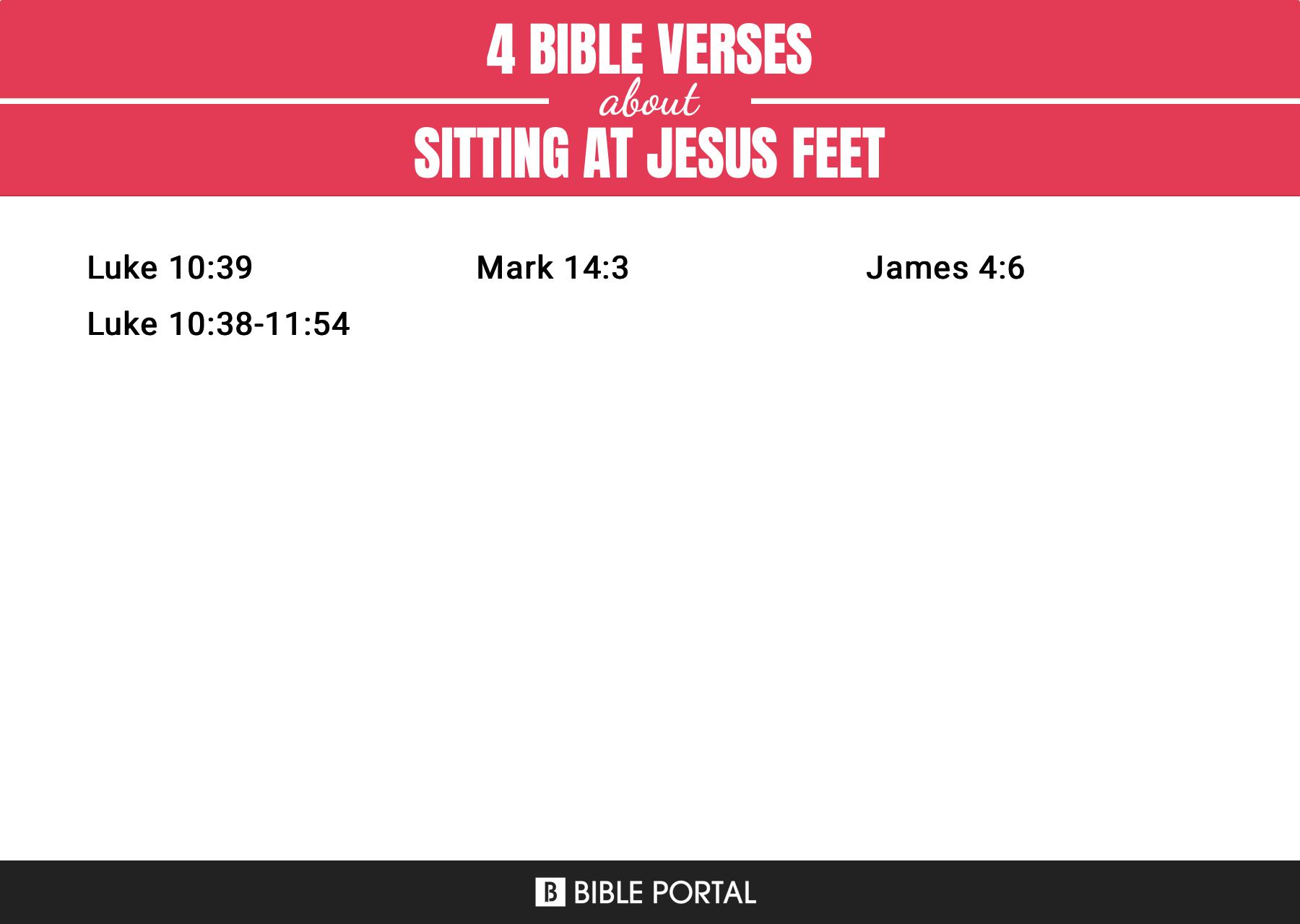 Sitting At Jesus Feet 