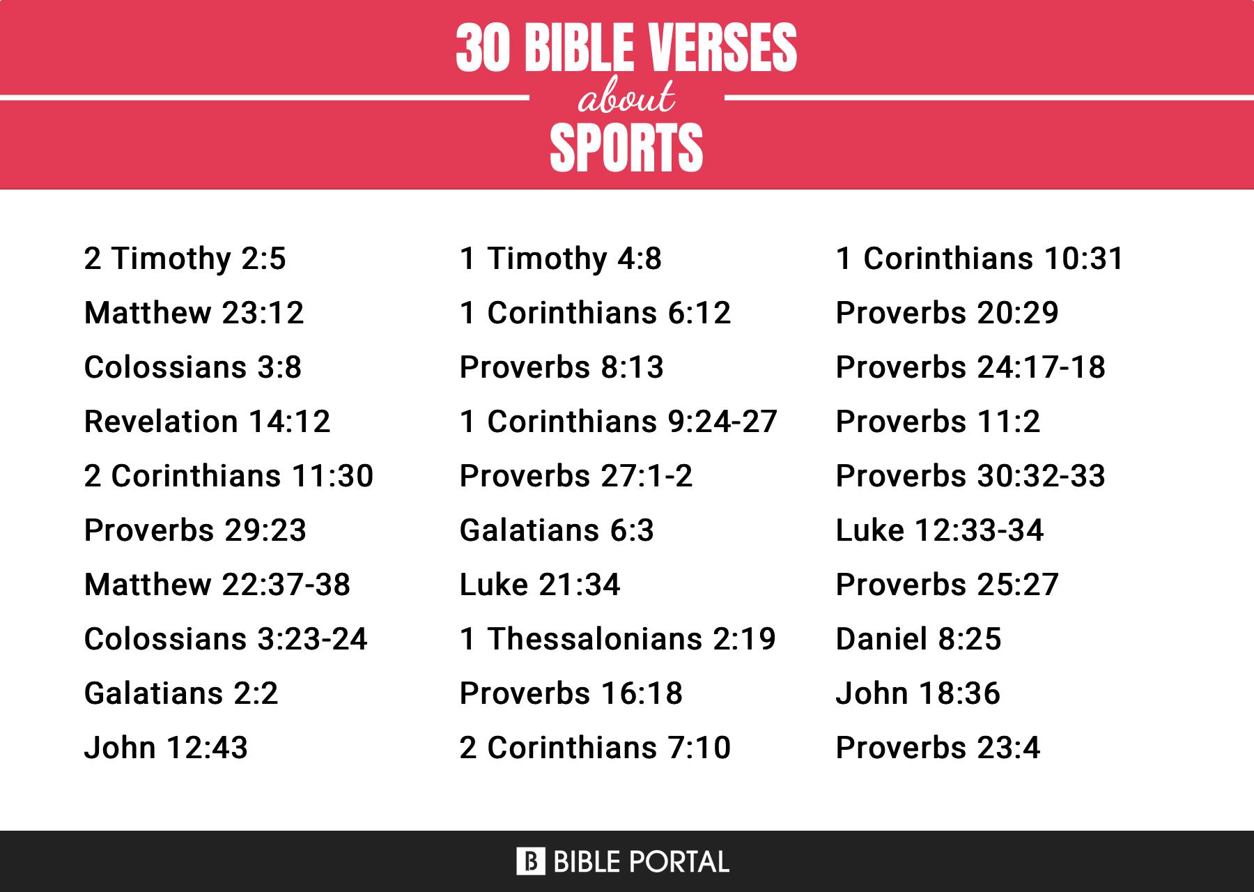 sports bible verses