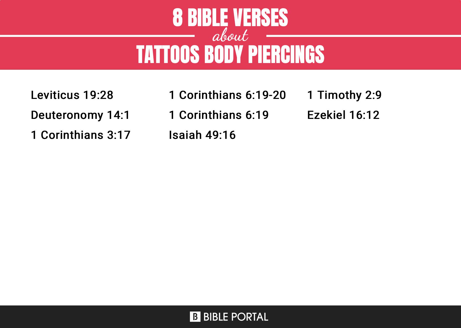 8 Bible Verses About Tattoos Body Piercings 4262