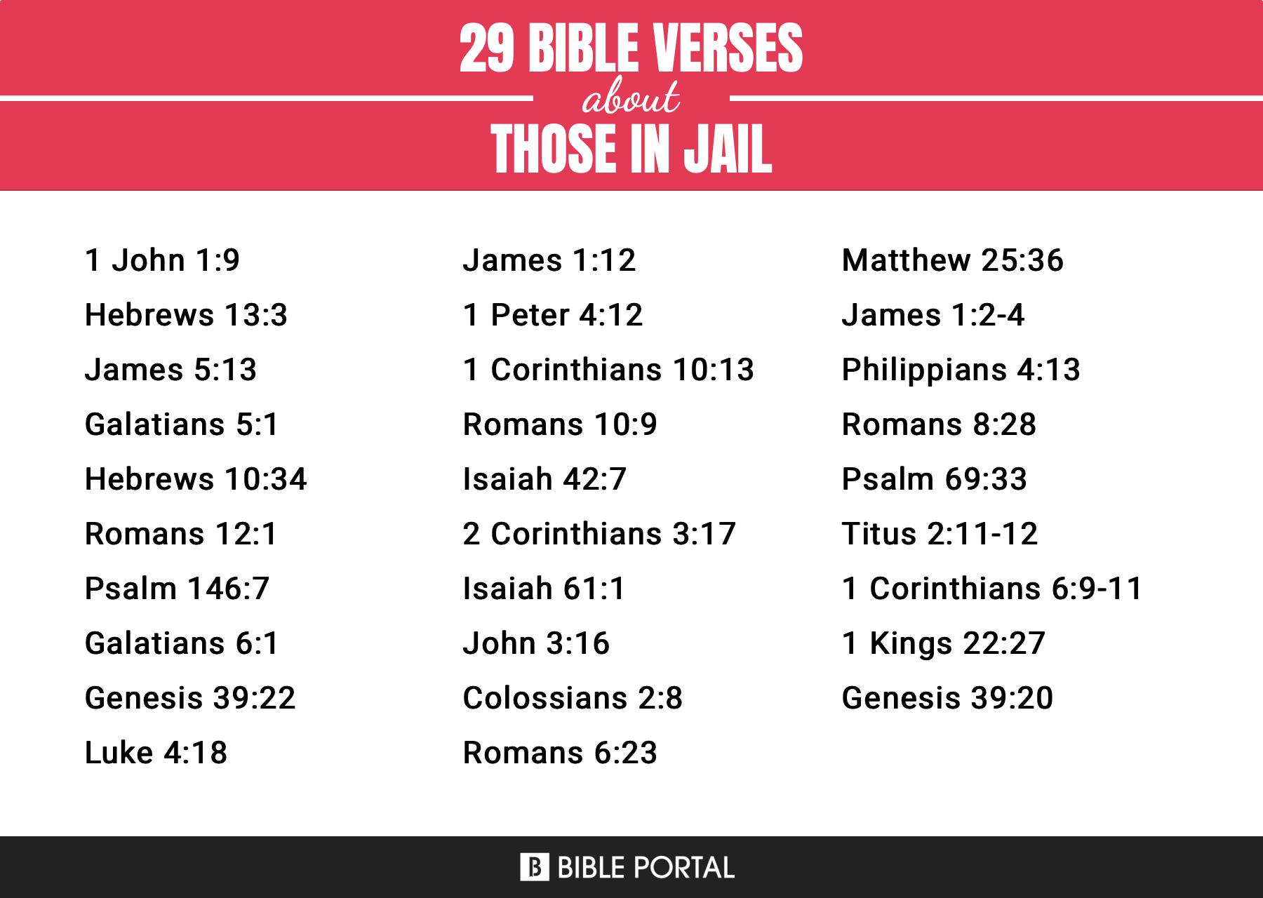 29 Bible Verses about Those In Jail?