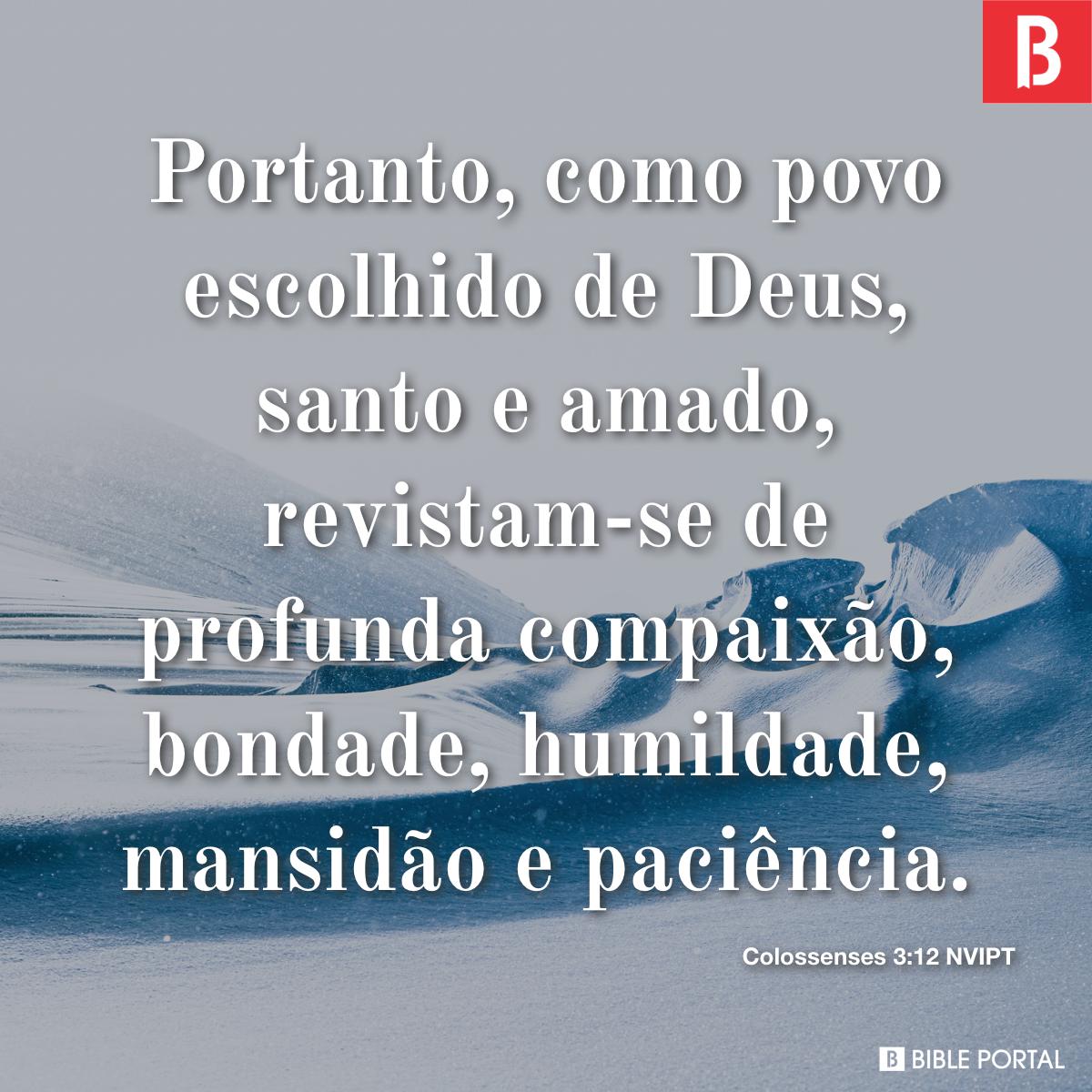 Colossenses 3:14 - Revista-se de amor, que é o elo perfeito - Bíblia