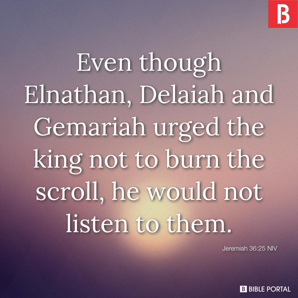 Elnathan in the bible