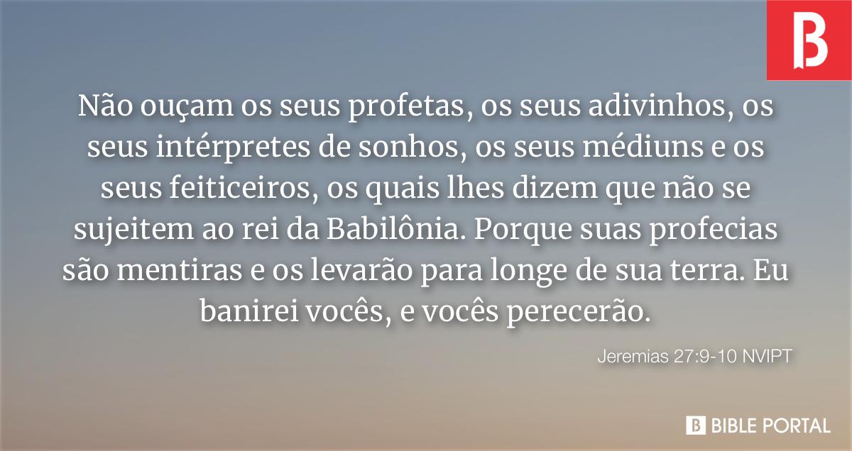 Jeremias 27 9 10 NVIPT Bible Scripture Image Bible Portal