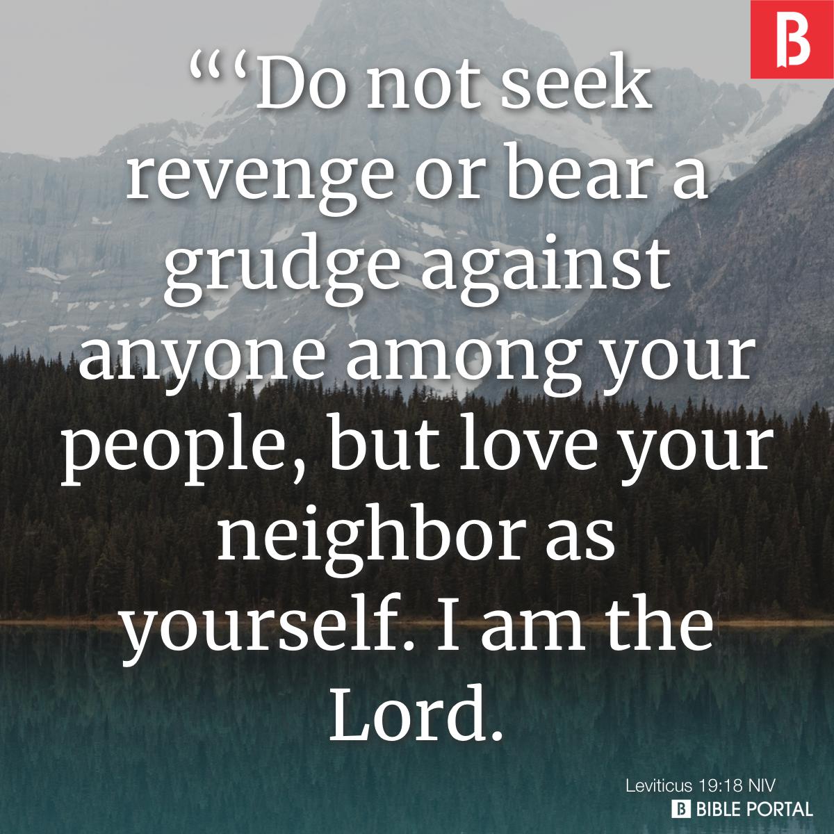 What does the Bible say about revenge?