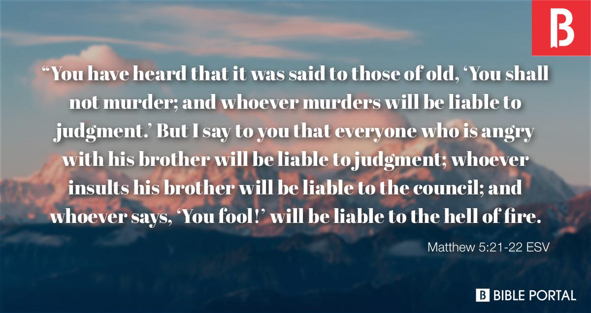 matthew 5 21 22