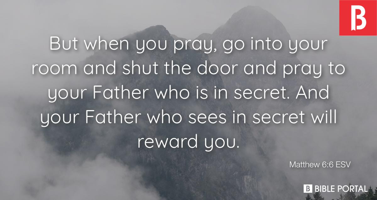 matthew chapter 6 verse 6 meaning