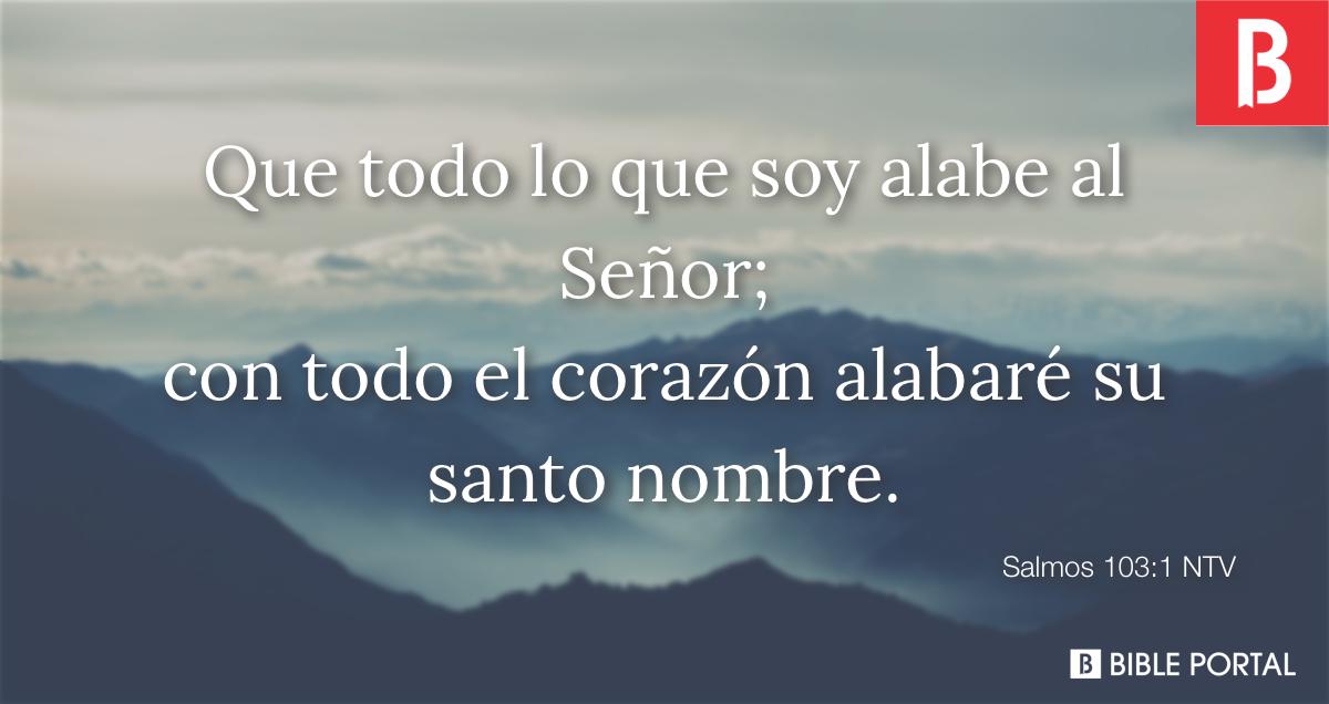 Que todo lo que soy alabe al Señor que nunca olvide todas las cosas buenas  que haces por mi. Sal 103.2