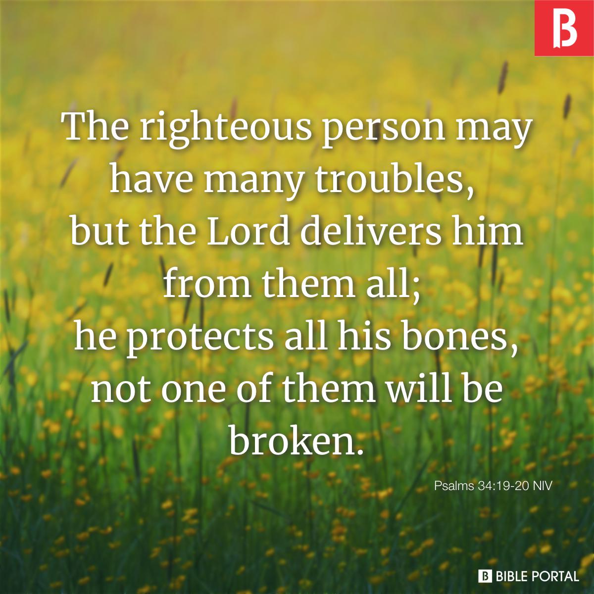 Psalm 34 19 20 Psalm 34 19 20