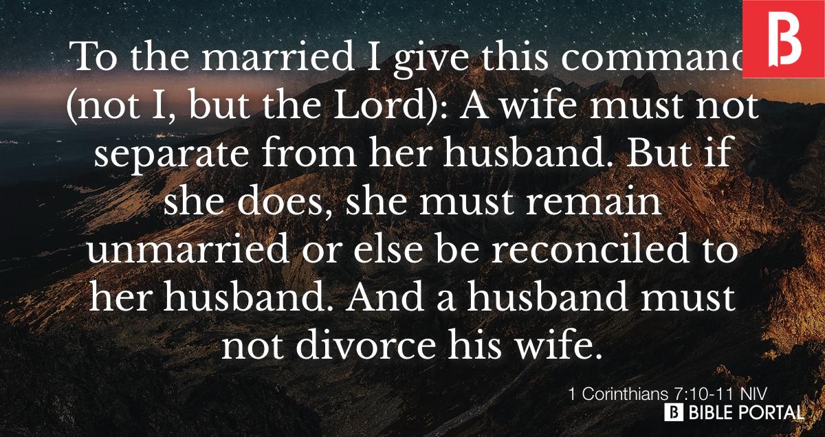 bible verses about marriage reconciliation