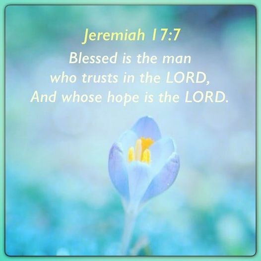 Jeremiah 17:7 Blessed is the man who trusts in the LORD; And whose is the LORD; hoppe