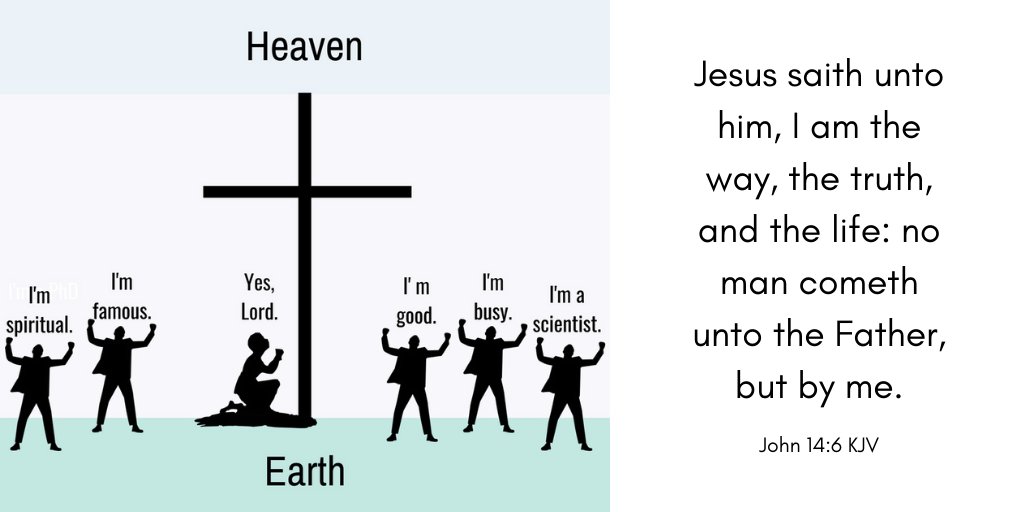 Heaven Jesus saith unto him, | am the way, the truth, and the life: no Yes, man cometh famous  Lord. spiritual: scientist: unto the Father, but by me_ John 14.6 KJV Earth Tm 3 busy. good.