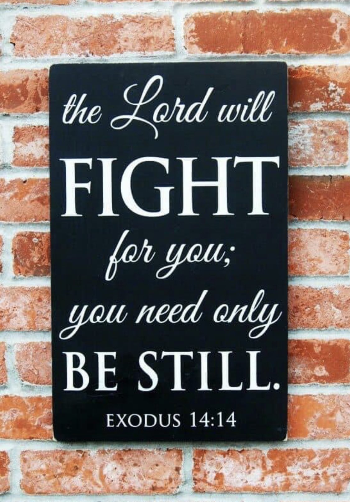 the Yond will FIGHT {oh ycu; yqu need only BE STILL EXODUS 14.14