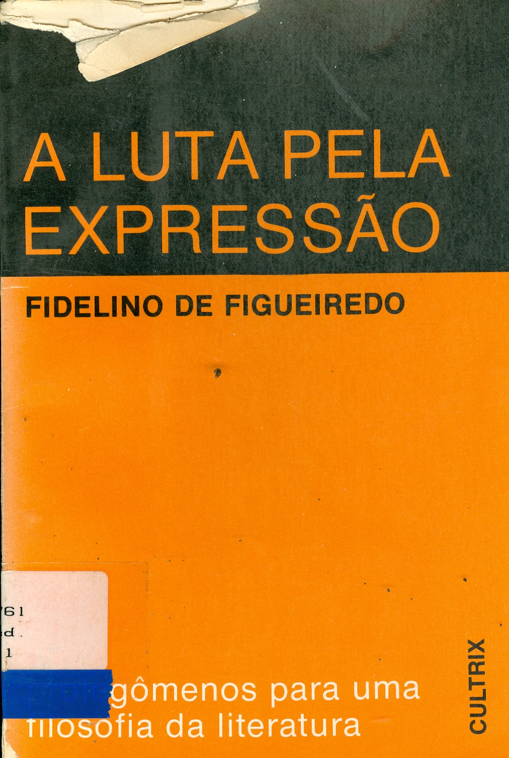 A LUTA PELA EXPRESSÃO: PROLEGÔMENOS PARA UMA FILOSOFIA DA LITERATURA 