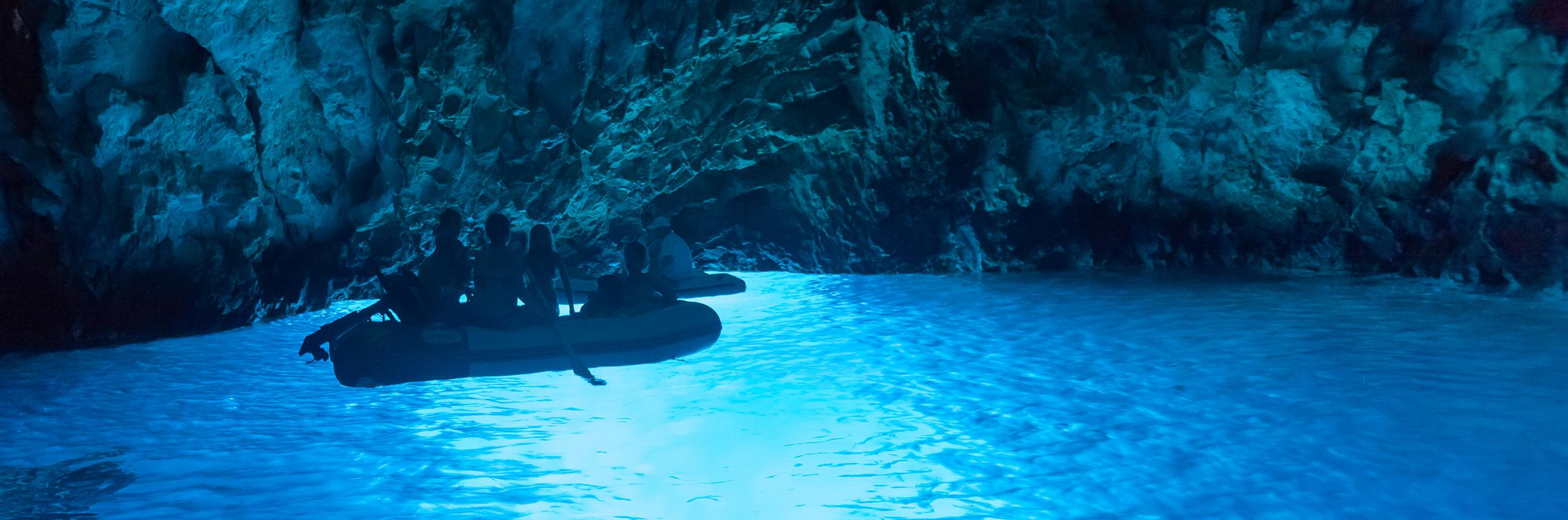 Exploring the green and blue caves