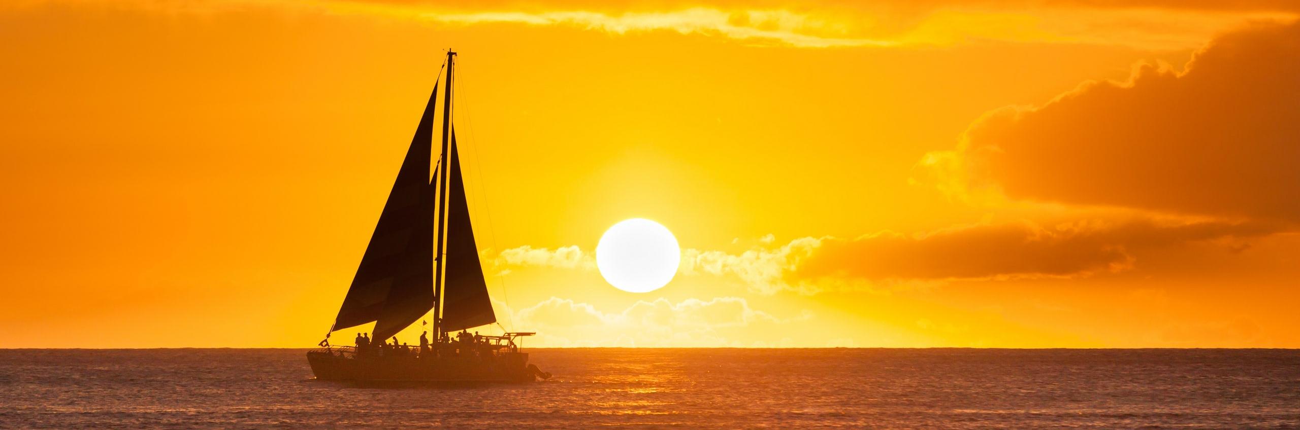 Sunset sailing