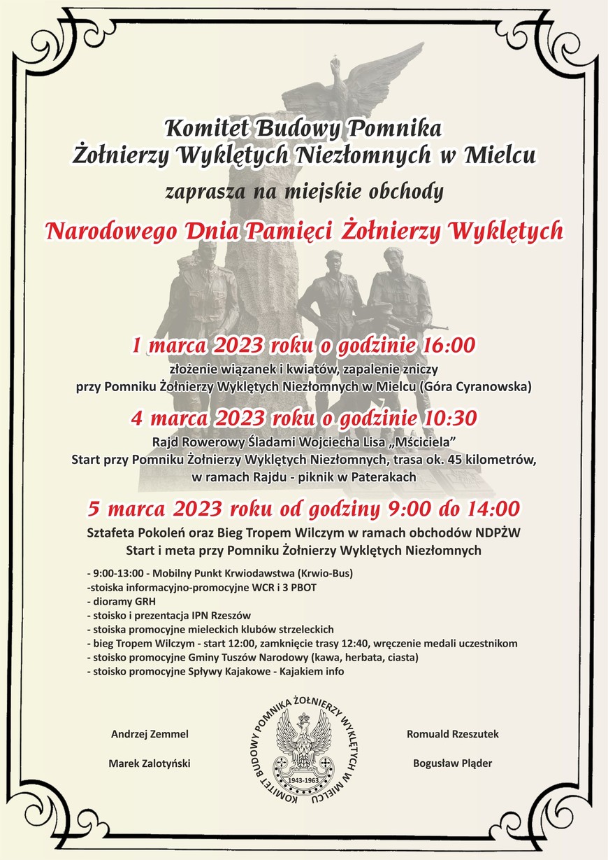 Plakat wydarzenia w Mielcu