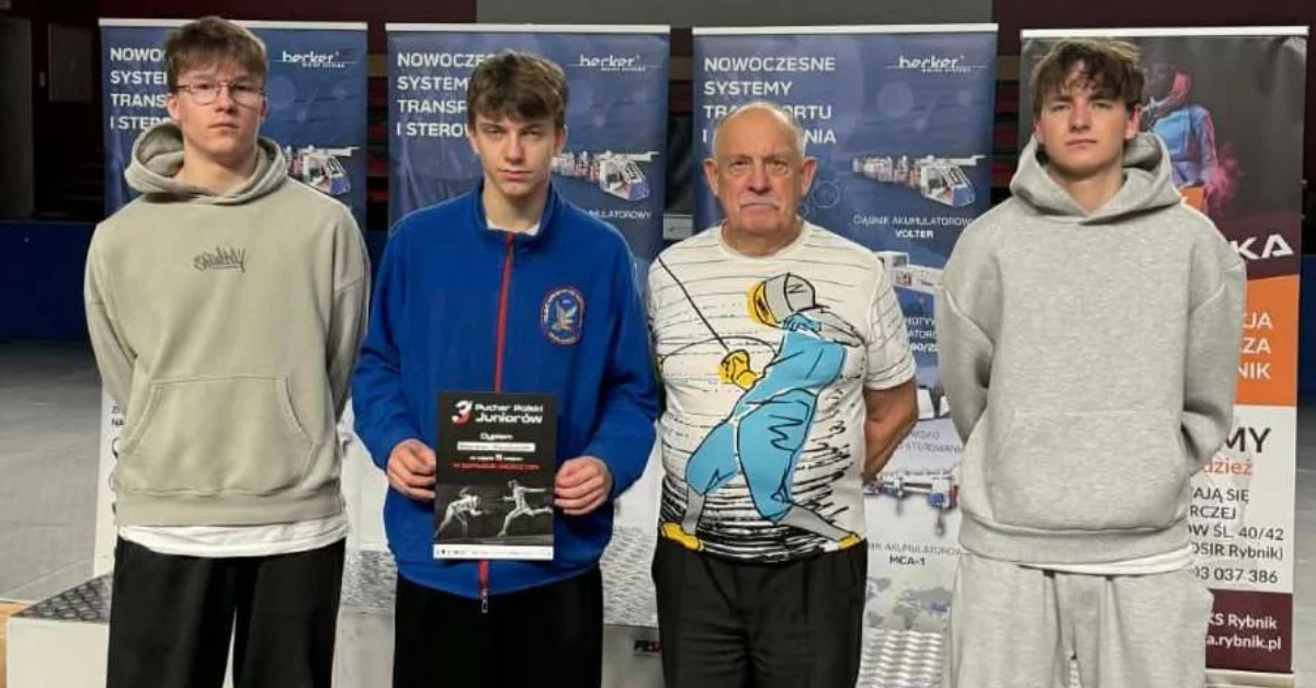 Szermierze PTG Sokół 1893 Mielec na III Pucharze Polski Juniorów w Rybniku