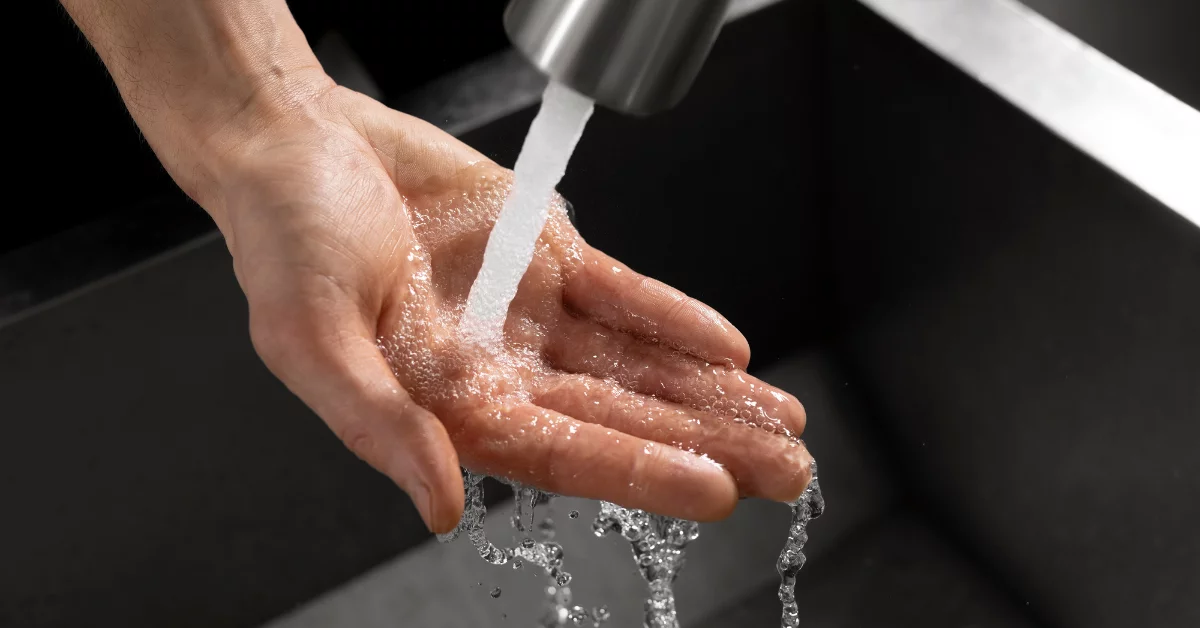 Podwyższona liczba mikroorganizmów w wodzie. Jest zalecenie sanepidu