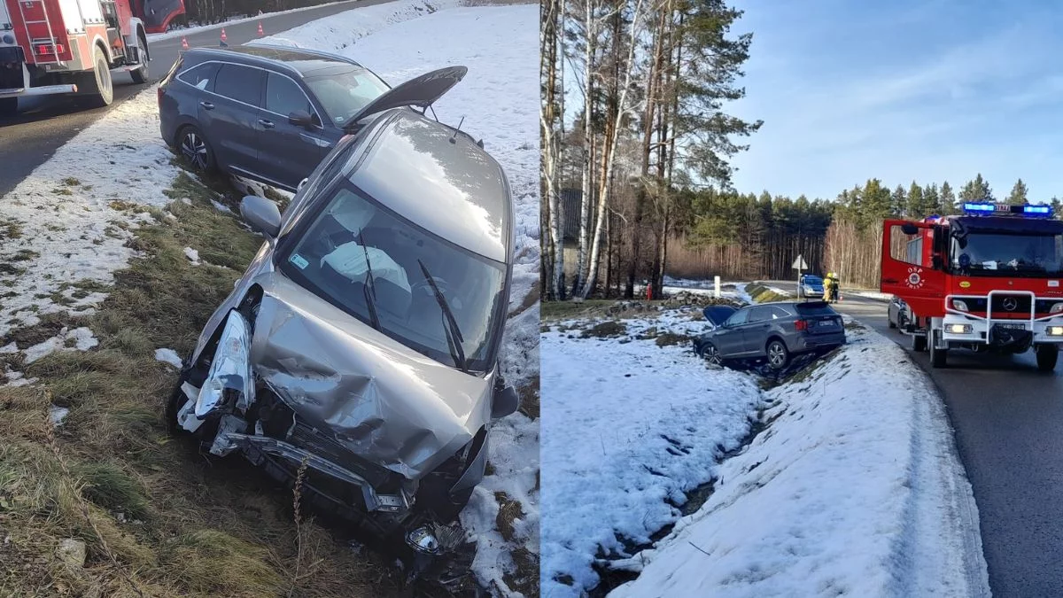 3 wypadki w jednym miejscu. Niebezpiecznie w Leszczach [ZDJĘCIA]