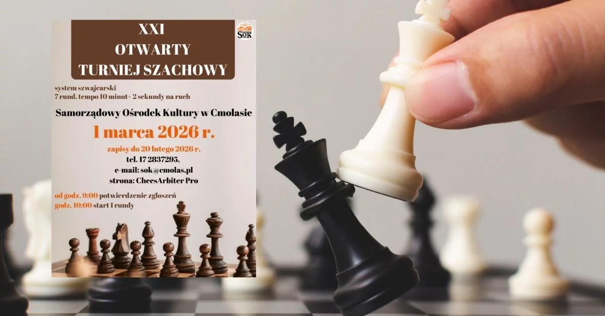 XXI Otwarty Turniej Szachowy w Cmolasie – Zacięta rywalizacja na planszy. realizowane są zapisy