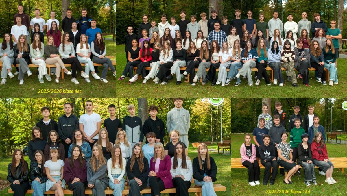 Uczniowie z Zespołu Szkół Agrotechniczno-Ekonomicznych w Weryni na zdjęciach klasowych. Rok szkolny 2025/2026