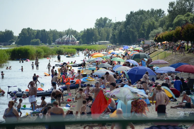 Obrazek do pytania - Tarnobrzeg może pochwalić się najdłuższą plażą w południowej Polsce. Jej długość to około 2 kilometrów. Jaka jest całkowita długość linii brzegowej Jeziora Tarnobrzeskiego?