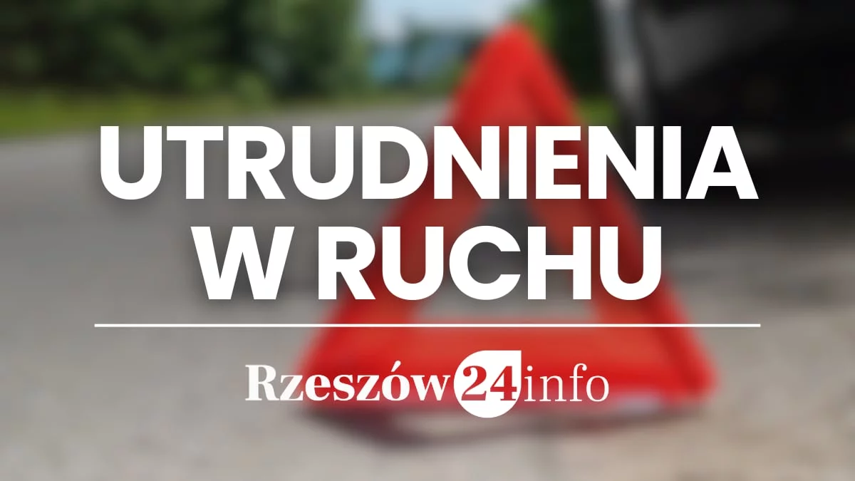 Utrudnienia w ruchu na autostradzie A4 pod Rzeszowem. Jeden pas zablokowany