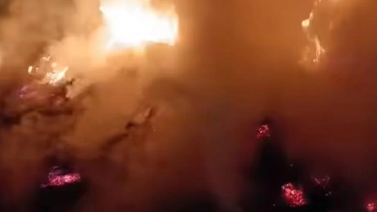 Spory pożar w powiecie rzeszowskim [ZDJĘCIA]