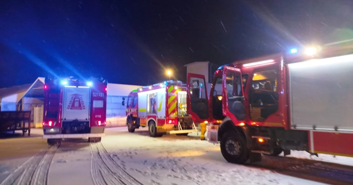 Pożar w regionie. Maszyna produkcyjna przegrzała się i zadymiła halę [ZDJĘCIA]