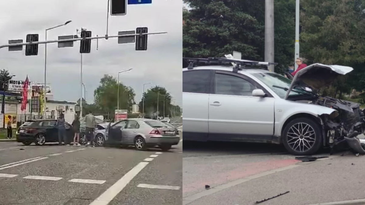 Wypadkowy wtorek na rzeszowskich drogach. Czołowe zderzenie na Jana Pawła i wypadek trzech aut na Krakowskiej [ZDJĘCIA]