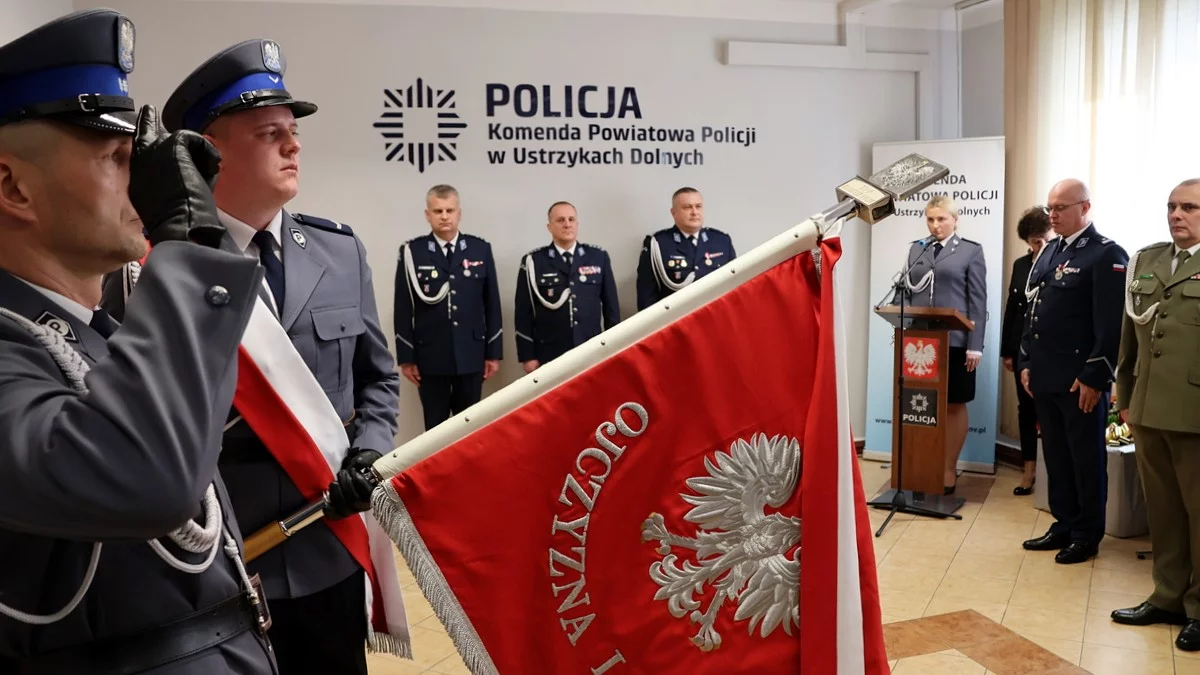 Policjanci ustrzyckiej komendy mają nowego komendanta. Kto przejął obowiązki?