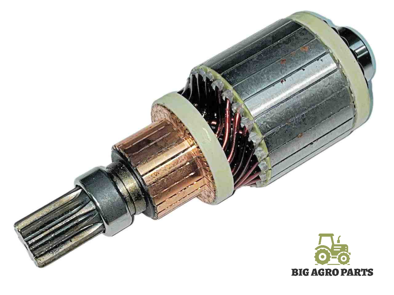 Якір стартера з підшипниками МТЗ Т-25 Т-40  12V 2,7 кВт (L=170)