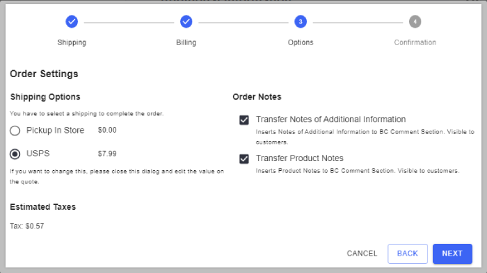 Confirm quote details before converting to an order