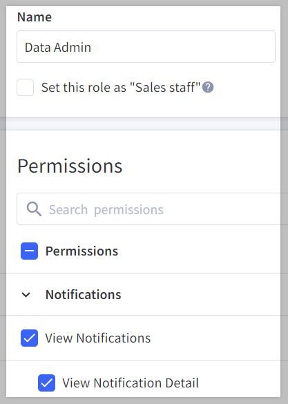 Assign permissions to your custom user role.