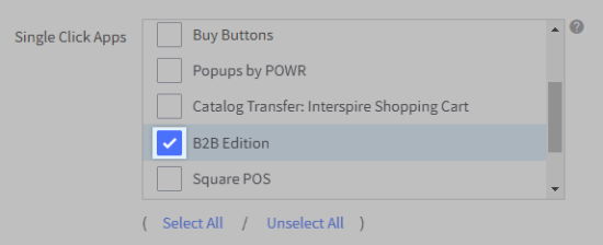 The B2B Edition permission in a BigCommerce user account