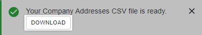 Download the Company addresses CSV