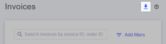 Export invoices to a CSV