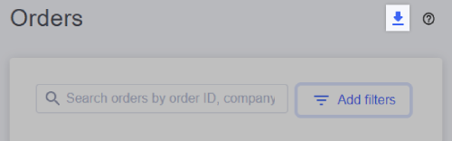 Export orders to a CSV