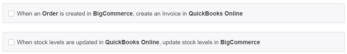 QuickBooks Online app workflow options
