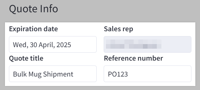 Managing Sales Quotes in B2B Edition