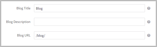Blog Desc Using the Built-In Blog