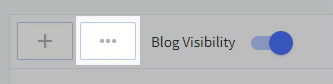 Blog Settings button