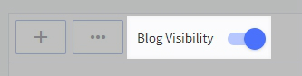 Blog Visibility switch