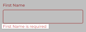 Spaces in a required address field will cause an error.