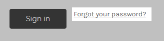 Forgot password link on the customer sign in page