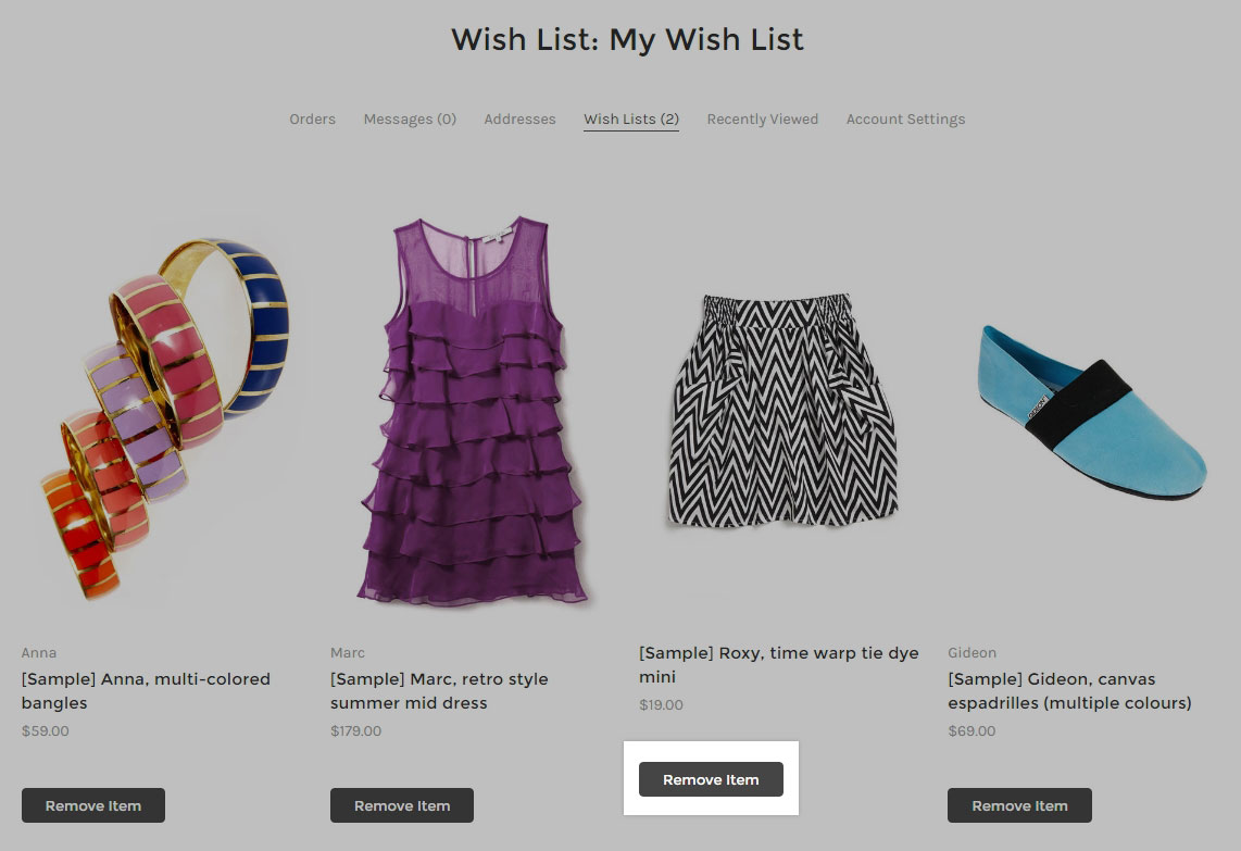 Most Wished For: Items customers added to Wish Lists and  registries most often on