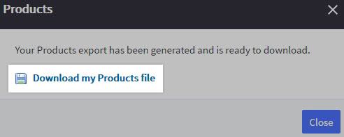 Download Products file