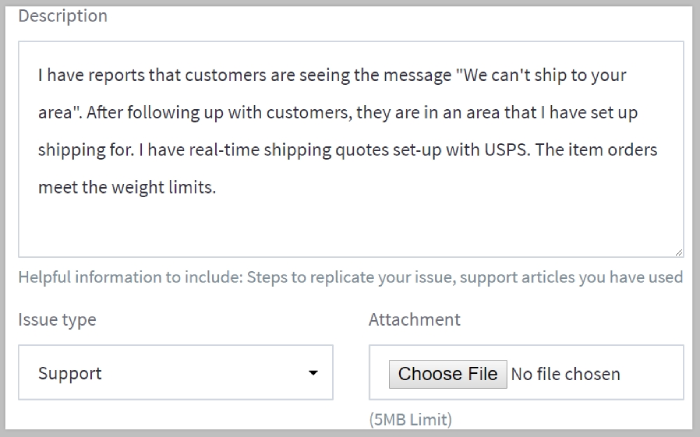 Example case description