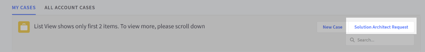 Click Solution Architect Request