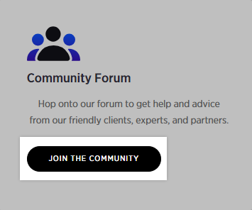 Highlighted Join the Community button in the Partner Portal.